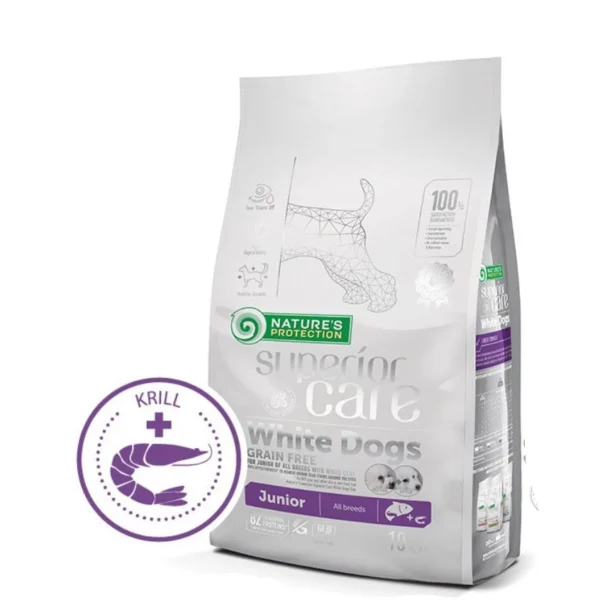 Nature's Protection White Dogs Salmon Junior 10kg