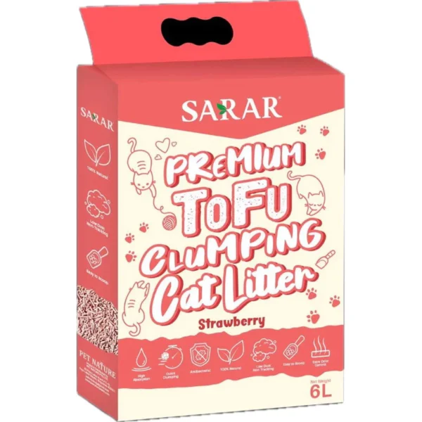 my-11134207-7rasj-m2by3r862cot22.webp SARAR Clumping Tofu Cat Litter 6L/2kg
