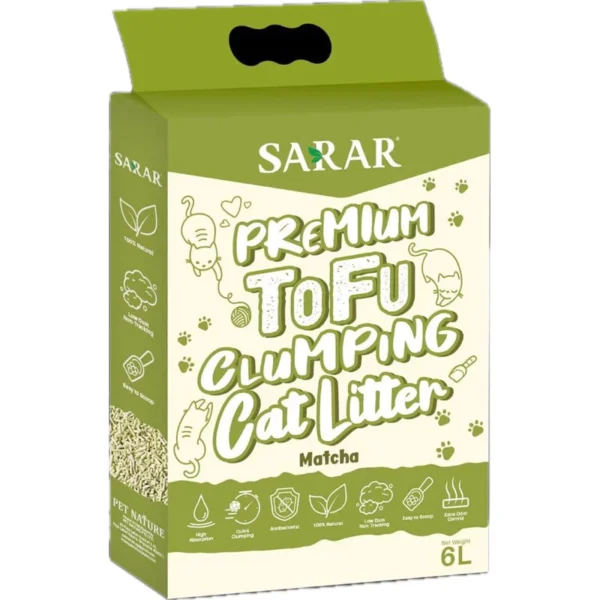 my-11134207-7rask-m2by3jl78qf14a.webp SARAR Clumping Tofu Cat Litter 6L/2kg