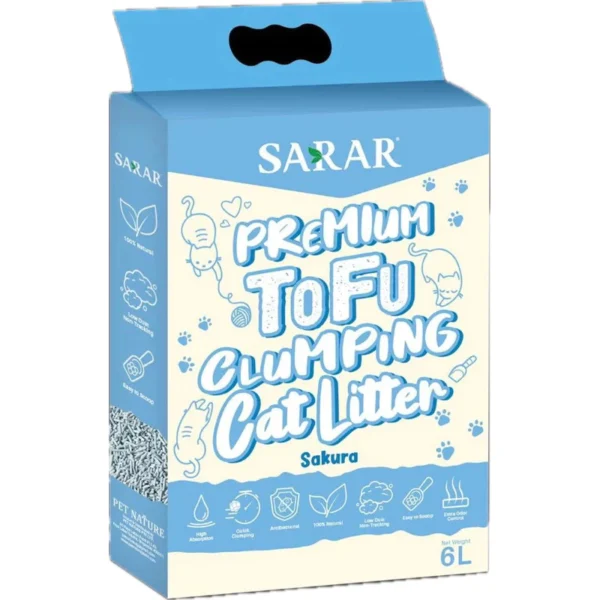 my-11134207-7rasl-m2by3n5y0c2nb7.webp SARAR Clumping Tofu Cat Litter 6L/2kg