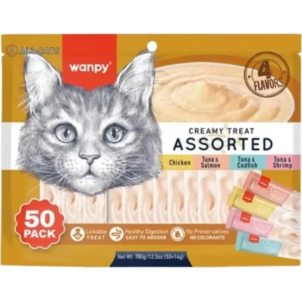 my-11134207-820lh-mpdv1mstfrws96.webp WANPY Creamy Lickable Cat Treats 700g
